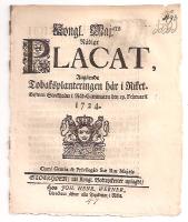 Kongl. Maj:ts N&aring;dige Placat, Ang&aring;ende Tobaksplanteringen h&auml;r i Riket 