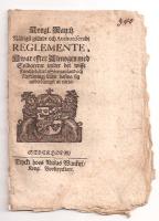 Kongl. May:tz N&aring;digst gillade och Authoriserade Reglemente, Hwar effter Almogen med Soldaterne under det wisse Knechteh&aring;llet i S&ouml;rmanland och Nyki&ouml;pingz L&auml;hn hafwa sig underd&aring;nigst at r&auml;tta 