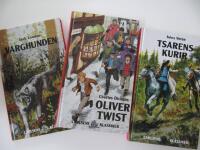 Carlsens klassiker 3 st: Oliver Twist, Varghunden, Tsarens kurir
