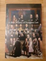 A short history of European law : the last two and a half millennia