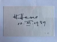 Autograf Hermann Hesse