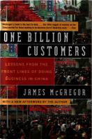 Stock Image One Billion Customers: Lessons from the Front Lines of Doing Business in China
