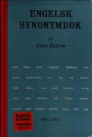 Engelsk Synonymbok