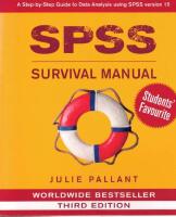 Spss survival manual - a step by step guide to data analysis using spss for