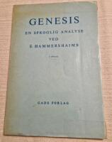 Genesis en sproglig analyse ved E Hammershaimb