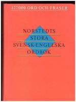Norstedts stora Svensk-Engelska ordbok