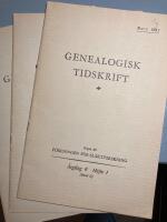 Genealogisk tidskrift 1951. H&auml;fte 1-4.