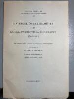 Matrikel &ouml;ver ledam&ouml;ter av Kungl. Patriotiska S&auml;llskapet 1766-1815