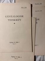 Genealogisk tidskrift 1959. H&auml;fte 1-4