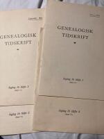 Genealogisk tidskrift 1962. H&auml;fte 1-4