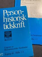 Personhistorisk tidskrift 1971-72. H&auml;fte 1-4