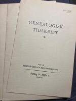 Genealogisk tidskrift 1949. H&auml;fte 1-4.