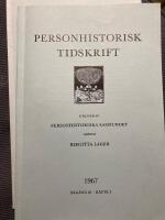 Personhistorisk tidskrift 1967. H&auml;fte 3-4