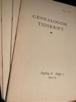 Genealogisk tidskrift 1953. H&auml;fte 1-4