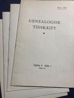 Genealogisk tidskrift 1954. H&auml;fte 1-4