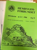 Hembygdsf&ouml;rbundet informerar. 1985-1986.