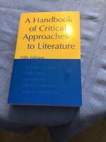 A Handbook of critical approaches to literature 
