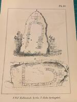 Tr&auml;snitt &rdquo;Runstenar i Kullerstad och Slaka&rdquo; ur tidskrift fr&aring;n 1864 