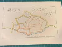 Planritning &ouml;ver Olsborg / Olofsborg borg i Bohusl&auml;n