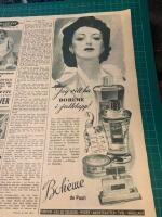 Retro-annons &rdquo;Parfym Boh&egrave;me de Pauli&rdquo; fr&aring;n 1943