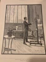 Tr&auml;snitt &rdquo;Prins Eugen i sin atelier i Paris&rdquo; fr&aring;n 1889