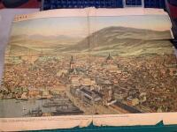 Trasig (men pittoresk) Oslo-karta fr&aring;n 1893