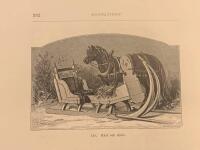 Träsnitt ”Häst och släde” från 1881