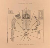 Träsnitt ”medeltida militära fanor” från 1881