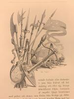 Träsnitt ”Medeltida svenska vapen” från 1881
