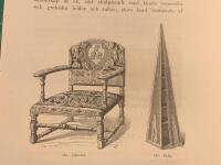 Träsnitt ”Medeltida länstol” från 1881