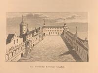 Träsnitt ”Stockholms slotts inre borggård” från 1881