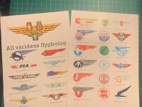Retro-artikel ”Världens alla flygbolag” från 1953