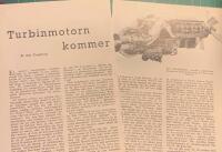 Retro-artikel ”Nya turbinmotorer” från 1953
