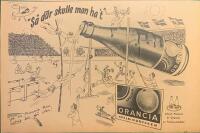 Retro-annons ”Stavhoppare och läsken Orancia” från 1950