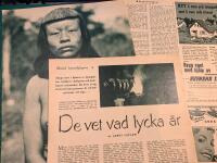 Artikel om &rdquo;Huvudj&auml;garna fr&aring;n Bororo&rdquo; fr&aring;n 1953