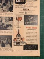 Retro-annons &rdquo;Vin fr&aring;n Sydafrika&rdquo; fr&aring;n 1948