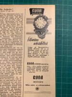 Retro-annons &rdquo;Runapendylen Modern&rdquo; fr&aring;n 1949