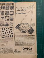 Retro-annons ”Omega Suverän - det stora armbandsuret” från 1944