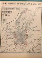 Retro-karta ”Fronten i Europa” från 1944