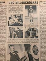 Retro-artikel &rdquo;Miljonkr&ouml;garen Ragnar B&auml;tz i V&auml;ster&aring;s&rdquo; fr&aring;n 1944