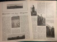 Retro-artikel &rdquo;M&auml;nniskor och djur i Mongoliet&rdquo; fr&aring;n 1916