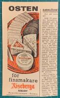 Retro-annons &rdquo;Riseberga &auml;delost - Osten f&ouml;r finsmakare&rdquo; fr&aring;n 1962