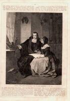 Tr&auml;snitt &rdquo;Engelske diktaren John Milton&rdquo; ur tidskrift fr&aring;n 1871