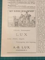 Retro-annons &rdquo;Elektriska dammsugaren LUX&rdquo; fr&aring;n 1916