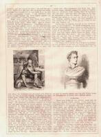 Tr&auml;snitt &rdquo;Poeten lord Byron och hans hund&rdquo; ur tidskrift fr&aring;n 1871