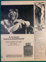 Retro-annons &rdquo;Blue lion after shave&rdquo; fr&aring;n 1967