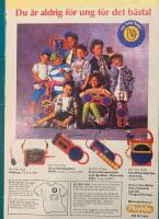 Retro-annons &rdquo;My First Sony: Walkman och Sony Keyboard-trummaskin&rdquo; fr&aring;n 1989