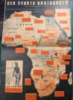 Retro-karta &rdquo;Krig i Afrika&rdquo; fr&aring;n 1953