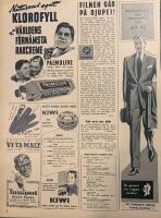 Retro-annons &rdquo;Hjelms kostymer, &Ouml;rkelljunga&rdquo; fr&aring;n 1953