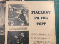 Fotografen Lennart Nilssons bildreportage om nye FN-chefen Dag Hammarskj&ouml;ld (ur tidning fr&aring;n 1953)